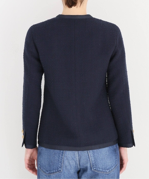 ドゥーズィエムクラス tweed Vネック ジャケット Deuxieme Classe（ドゥーズィエムクラス）の「tweed Vネック