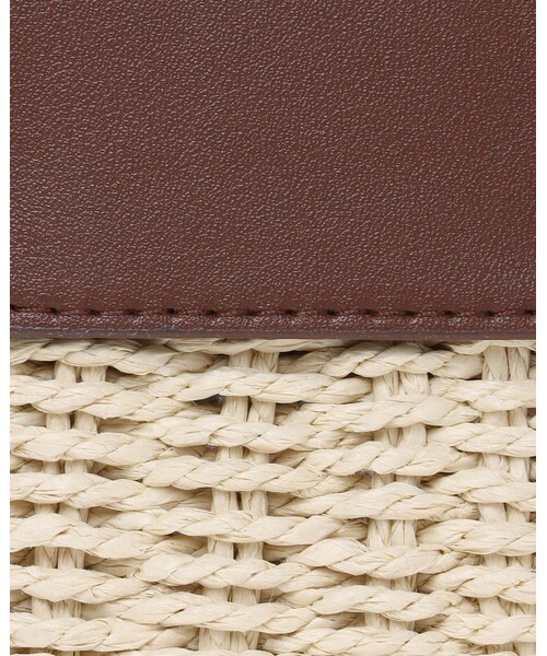 INGNI(イング)の「【WEB限定】合皮×雑材コンビショルダーBAG(バッグ・レディース・アイボリー/クロ/アイボリー/ブラウン・-)」の7枚目の写真