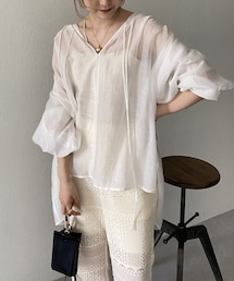 CAPRICIEUX LE'MAGE | 2WAYリボンスキッパーシャツ(シャツ/ブラウス)