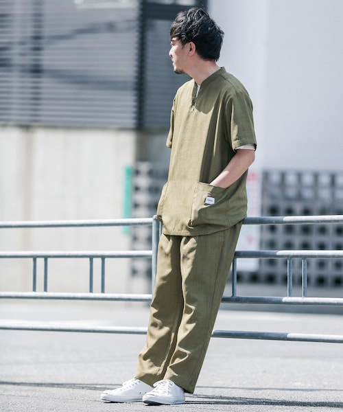 JEMORGAN（ジェーイーモーガン）の「『別注』JEMORGAN×Sonny Label テックリネンプルオーバー（その他・メンズ・カーキ/ナチュラル/ブラック・M/L）」の9枚目の写真