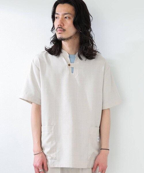 JEMORGAN（ジェーイーモーガン）の「『別注』JEMORGAN×Sonny Label テックリネンプルオーバー（その他・メンズ・カーキ/ナチュラル/ブラック・M/L）」の4枚目の写真