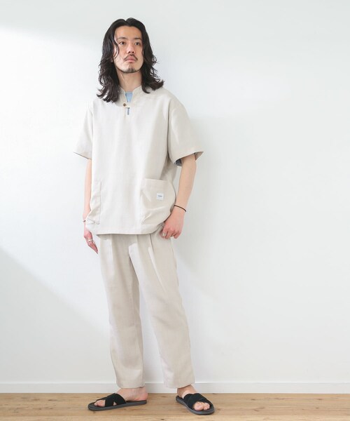 JEMORGAN（ジェーイーモーガン）の「『別注』JEMORGAN×Sonny Label テックリネンプルオーバー（その他・メンズ・カーキ/ナチュラル/ブラック・M/L）」の6枚目の写真