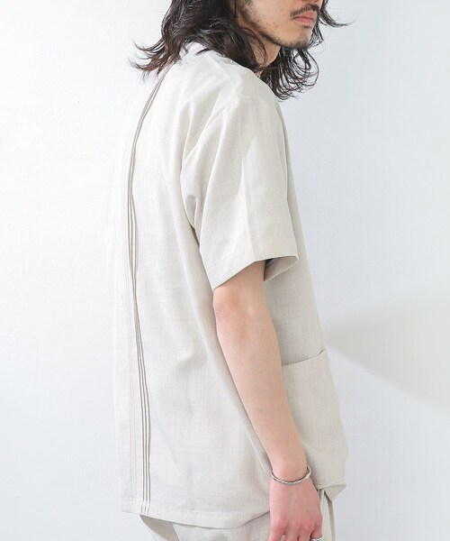 JEMORGAN（ジェーイーモーガン）の「『別注』JEMORGAN×Sonny Label テックリネンプルオーバー（その他・メンズ・カーキ/ナチュラル/ブラック・M/L）」の5枚目の写真