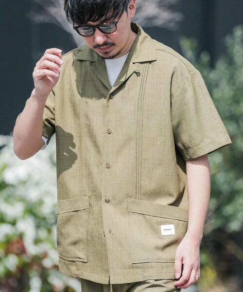 JEMORGAN（ジェーイーモーガン）の「『別注』JEMORGAN×Sonny Label テックリネンキューバシャツ（その他・メンズ・カーキ/ナチュラル/ブラック・M/L）」の8枚目の写真