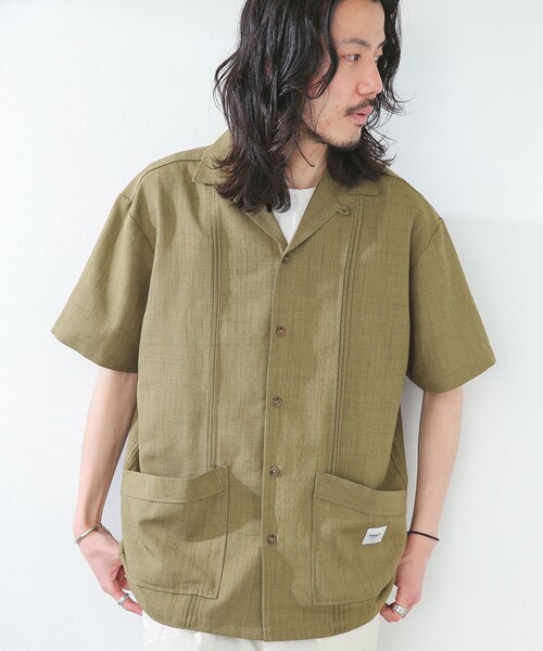JEMORGAN（ジェーイーモーガン）の「『別注』JEMORGAN×Sonny Label テックリネンキューバシャツ（その他・メンズ・カーキ/ナチュラル/ブラック・M/L）」の10枚目の写真