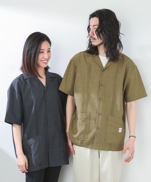 JEMORGAN（ジェーイーモーガン）の「『別注』JEMORGAN×Sonny Label テックリネンキューバシャツ（その他・メンズ・カーキ/ナチュラル/ブラック・M/L）」の17枚目の写真