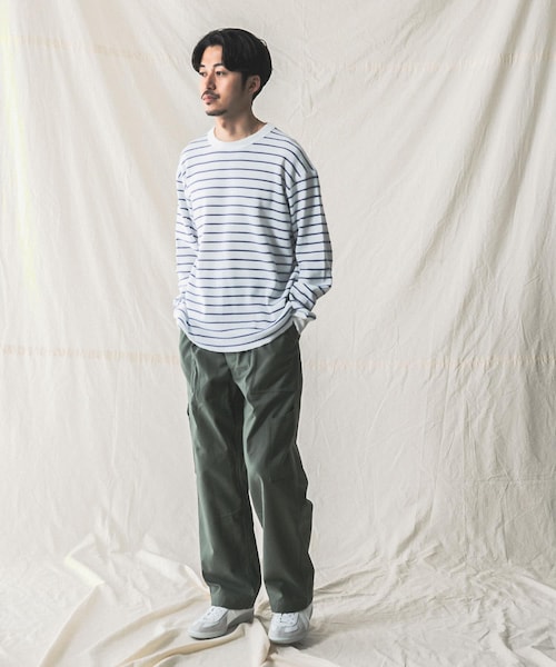 MILLER（ミラー）の「『別注』Miller×URBAN RESEARCH ワッフルボーダーT-SHIRTS（その他・メンズ・WHITE/GREY H/BLUE GREY・M/L）」の8枚目の写真