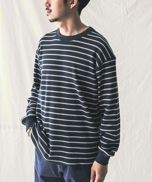 MILLER（ミラー）の「『別注』Miller×URBAN RESEARCH ワッフルボーダーT-SHIRTS（その他・メンズ・WHITE/GREY H/BLUE GREY・M/L）」の18枚目の写真