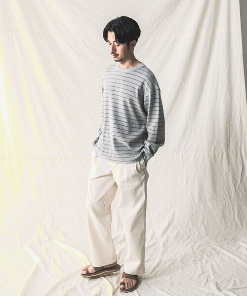 MILLER（ミラー）の「『別注』Miller×URBAN RESEARCH ワッフルボーダーT-SHIRTS（その他・メンズ・WHITE/GREY H/BLUE GREY・M/L）」の13枚目の写真