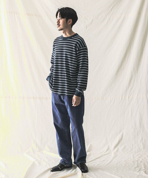 MILLER（ミラー）の「『別注』Miller×URBAN RESEARCH ワッフルボーダーT-SHIRTS（その他・メンズ・WHITE/GREY H/BLUE GREY・M/L）」の19枚目の写真