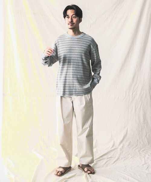 MILLER（ミラー）の「『別注』Miller×URBAN RESEARCH ワッフルボーダーT-SHIRTS（その他・メンズ・WHITE/GREY H/BLUE GREY・M/L）」の12枚目の写真