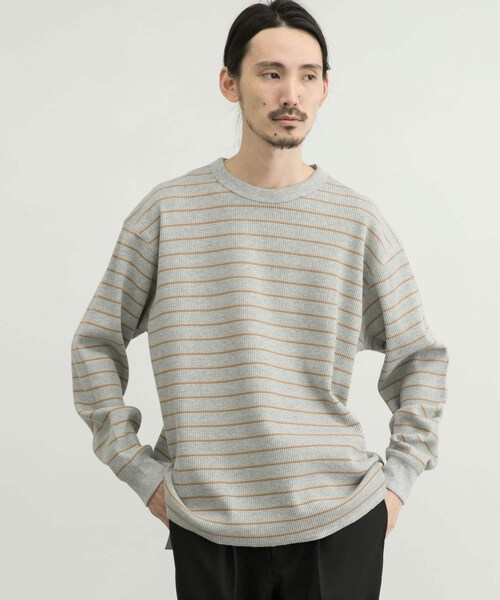 MILLER（ミラー）の「『別注』Miller×URBAN RESEARCH ワッフルボーダーT-SHIRTS（その他・メンズ・WHITE/GREY H/BLUE GREY・M/L）」の15枚目の写真