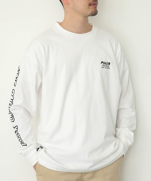 POLeR（ポーラー）の「POLeR OUT MI SWAMP RELAXFIT LONG-SLEEVE（その他・メンズ・BLACK/WHITE・M/L）」の2枚目の写真
