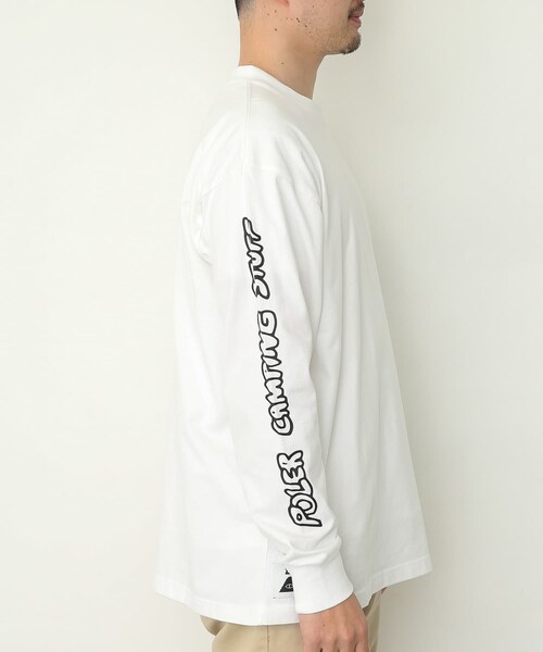 POLeR（ポーラー）の「POLeR OUT MI SWAMP RELAXFIT LONG-SLEEVE（その他・メンズ・BLACK/WHITE・M/L）」の4枚目の写真