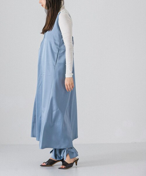 rito structure(リトストラクチャー)の「rito structure SATIN CAMISOLE DRESS(その他・レディース・BLUE/BLACK・1)」の10枚目の写真
