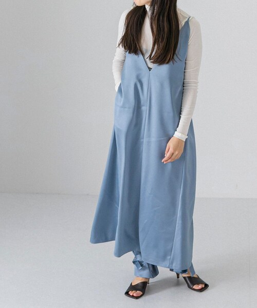 rito structure(リトストラクチャー)の「rito structure SATIN CAMISOLE DRESS(その他・レディース・BLUE/BLACK・1)」の6枚目の写真