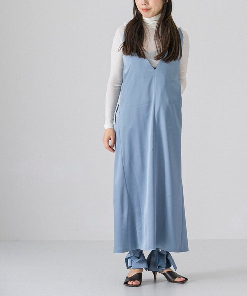rito structure(リトストラクチャー)の「rito structure SATIN CAMISOLE DRESS(その他・レディース・BLUE/BLACK・1)」の9枚目の写真