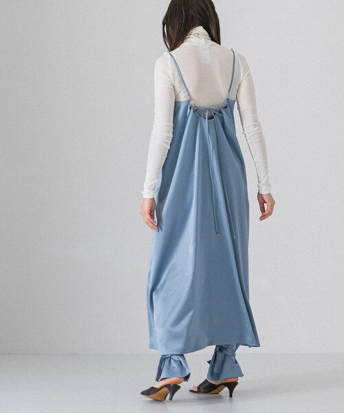 rito structure(リトストラクチャー)の「rito structure SATIN CAMISOLE DRESS(その他・レディース・BLUE/BLACK・1)」の4枚目の写真