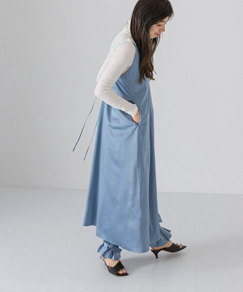 rito structure(リトストラクチャー)の「rito structure SATIN CAMISOLE DRESS(その他・レディース・BLUE/BLACK・1)」の7枚目の写真