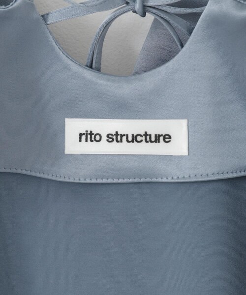 rito structure(リトストラクチャー)の「rito structure SATIN CAMISOLE DRESS(その他・レディース・BLUE/BLACK・1)」の17枚目の写真