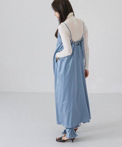 rito structure(リトストラクチャー)の「rito structure SATIN CAMISOLE DRESS(その他・レディース・BLUE/BLACK・1)」の8枚目の写真