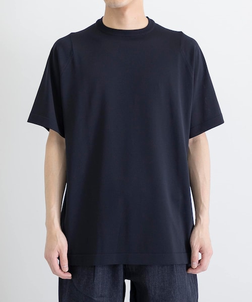 TEATORA CARTRIDGE KNIT CREW SHORT-SLEEVE