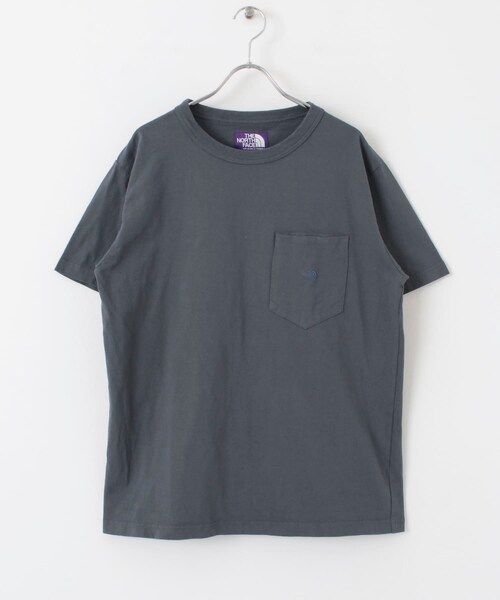 THE NORTH FACE PURPLE LABEL（ザ ノースフェイス パープルレーベル）の「THE NORTH FACE PURPLE LABEL 7oz H/S Pocket Tee（その他・メンズ・OW O.White/DR Gry/Blu・M/L）」の4枚目の写真