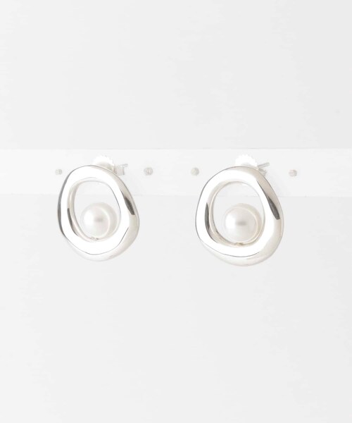 MODERN WEAVING Nested Pearl Earrings