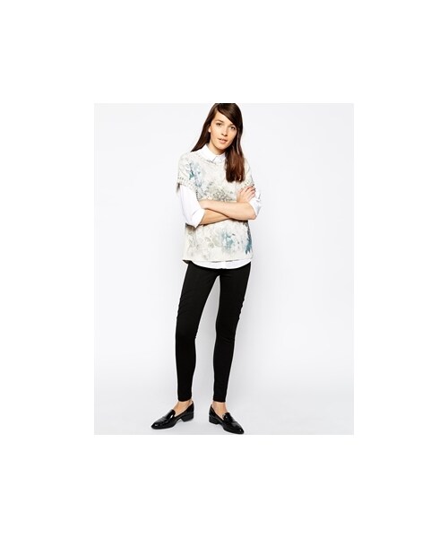 PULL&BEAR(プルアンドベア)の「Pull&Bear Esprit Paneled Leggings - Black(レギンス/スパッツ・レディース・Black・M/L/XS/XL)」の1枚目の写真