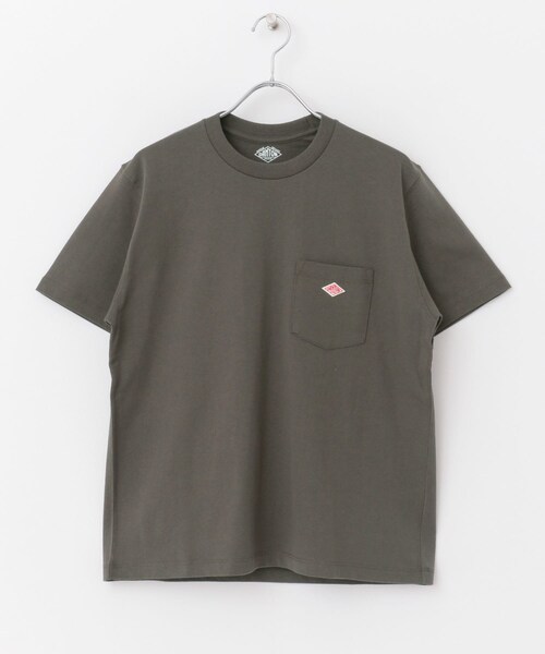 DANTON（ダントン）の「DANTON POCKET T-SHIRTS SHORT-SLEEVE（その他・レディース・PINK/WHITE/LEMON/GREIGE/COALGREY・36）」の5枚目の写真