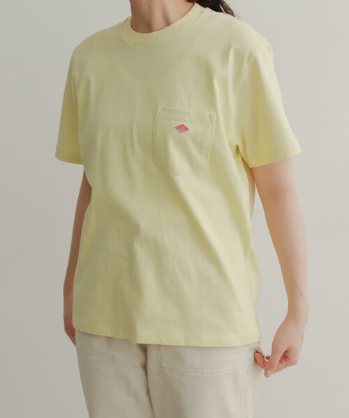DANTON（ダントン）の「DANTON POCKET T-SHIRTS SHORT-SLEEVE（その他・レディース・PINK/WHITE/LEMON/GREIGE/COALGREY・36）」の7枚目の写真