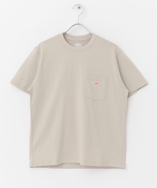 DANTON（ダントン）の「DANTON POCKET T-SHIRTS SHORT-SLEEVE（その他・レディース・PINK/WHITE/LEMON/GREIGE/COALGREY・36）」の4枚目の写真