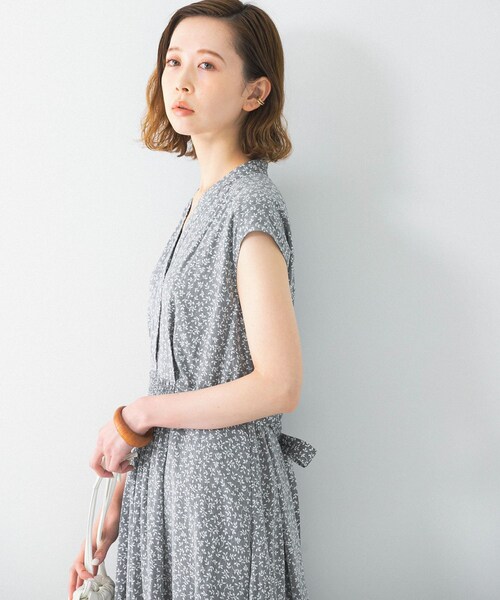 URBAN RESEARCH ROSSO　リーフプリントウエストリボンワンピース URBAN RESEARCH ROSSO WOMEN（アーバンリサーチ ロッソ）の