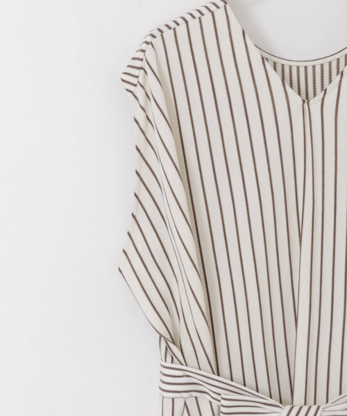 rito structure（リトストラクチャー）の「rito structure STRIPE JERSEY DRESS（その他・レディース・WHT・2）」の3枚目の写真