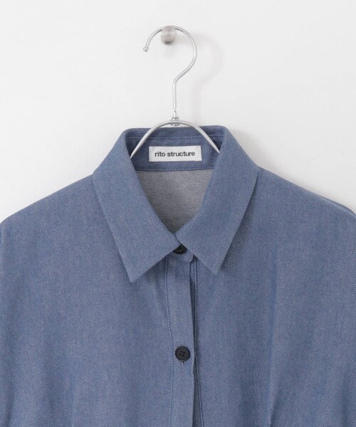 rito structure（リトストラクチャー）の「rito structure RECYCLE COTTON DENIM JACKET（その他・レディース・IVY/BLU・2）」の5枚目の写真