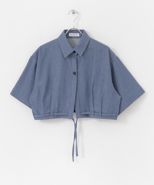 rito structure（リトストラクチャー）の「rito structure RECYCLE COTTON DENIM JACKET（その他・レディース・IVY/BLU・2）」の4枚目の写真