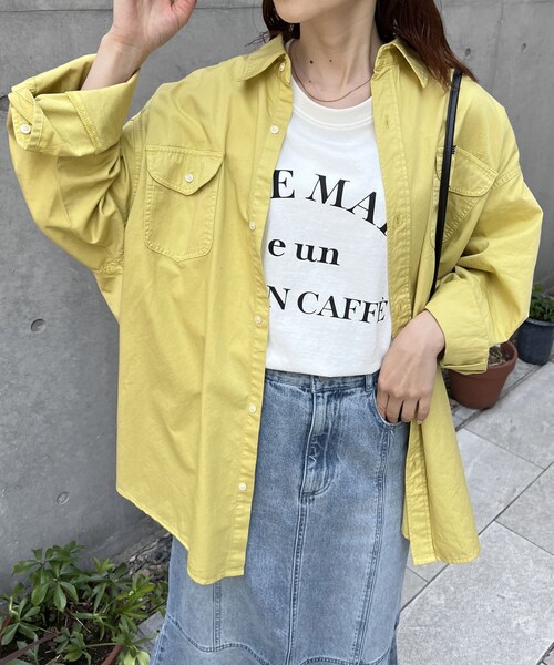 BALLSEYボールジィ 2024SSモノトーンフラワープリント フロントタック