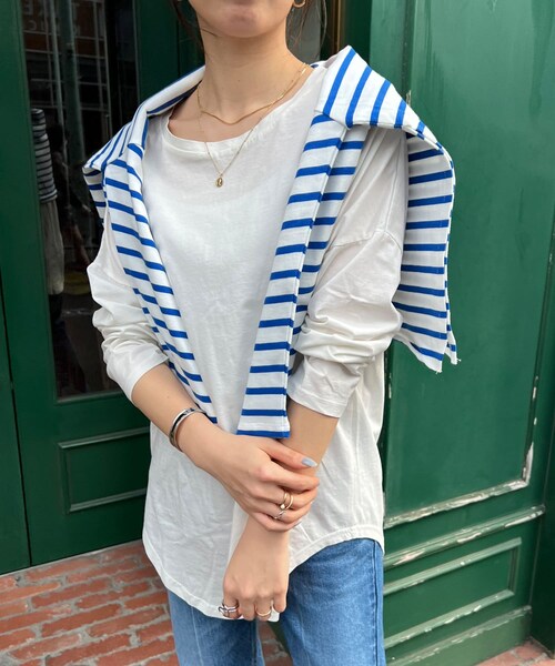 SHENERY(シーナリー)の「【SHENERY SET FAIR】シルケットカットソー(Tシャツ/カットソー・レディース・オフホワイト・F)」の1枚目の写真