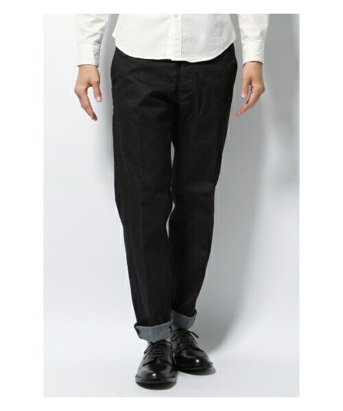 JOURNAL STANDARD J.S HOMESTEAD（ジャーナルスタンダードホームステッド）の「DENIM NEWYORK TROUSERES/デニムトラウザース（パンツ・メンズ・ネイビー・S/M）」の2枚目の写真