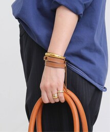ゴールド　バングル　Deuxieme Classe購入品 Deuxieme Classe（ドゥーズィエムクラス）の「C GOLD LEATHER
