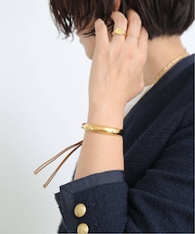 ゴールド　バングル　Deuxieme Classe購入品 Deuxieme Classe（ドゥーズィエムクラス）の「C GOLD LEATHER