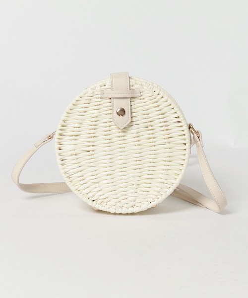 KBF+(ケービーエフプラス)の「KBF+ サークルかごBAG∴(その他・レディース・WHITE/NATURAL・one)」の5枚目の写真