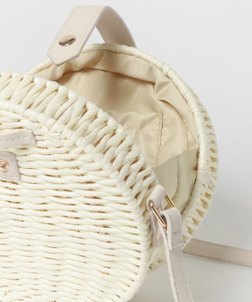 KBF+(ケービーエフプラス)の「KBF+ サークルかごBAG∴(その他・レディース・WHITE/NATURAL・one)」の10枚目の写真