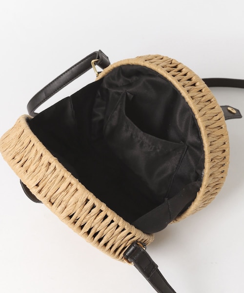 KBF+(ケービーエフプラス)の「KBF+ サークルかごBAG∴(その他・レディース・WHITE/NATURAL・one)」の9枚目の写真