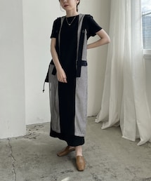 CAPRICIEUX LE'MAGE | 【AgAwd/アガウド】バイカラーメッシュワンピース(ワンピース)