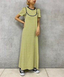 CIAOPANIC | 【HELLO.SANFRANCISCO】 Tee付きボーダーキャミワンピース(ワンピース)