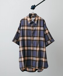 Lui's | 5分袖ロイヤルチェックシャツ(シャツ/ブラウス)