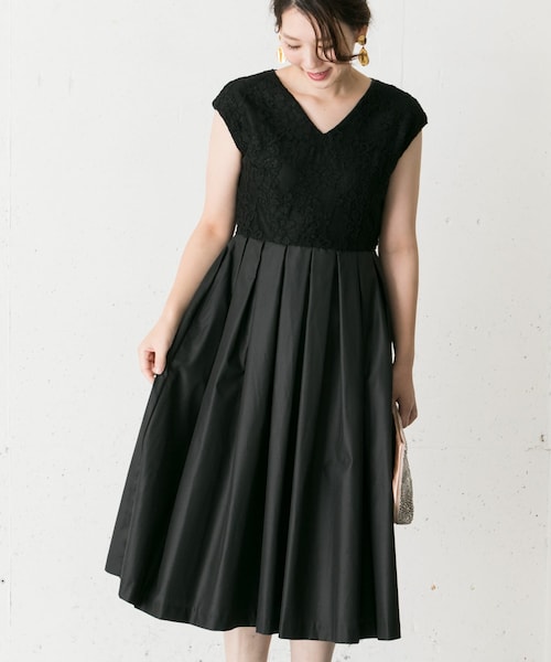 kaene(カエン)の「kaene kaene レース×メモリーワンピース∴(その他・レディース・BLACK/BLUE・FREE)」の4枚目の写真