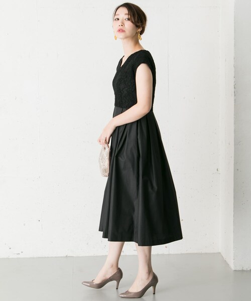 kaene(カエン)の「kaene kaene レース×メモリーワンピース∴(その他・レディース・BLACK/BLUE・FREE)」の5枚目の写真