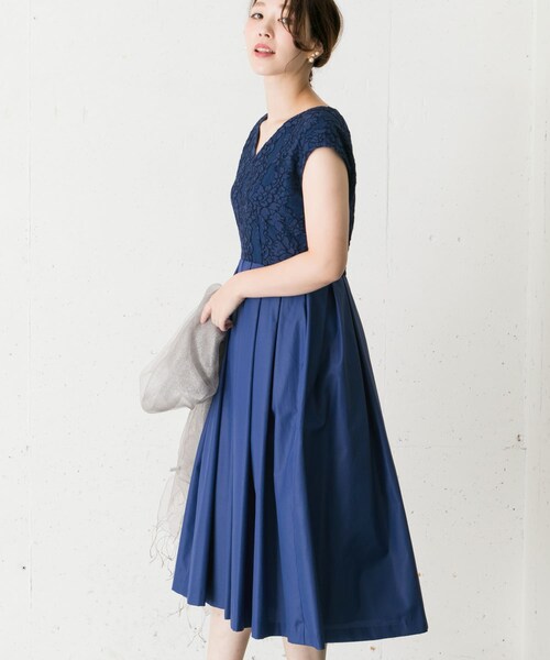 kaene(カエン)の「kaene kaene レース×メモリーワンピース∴(その他・レディース・BLACK/BLUE・FREE)」の2枚目の写真
